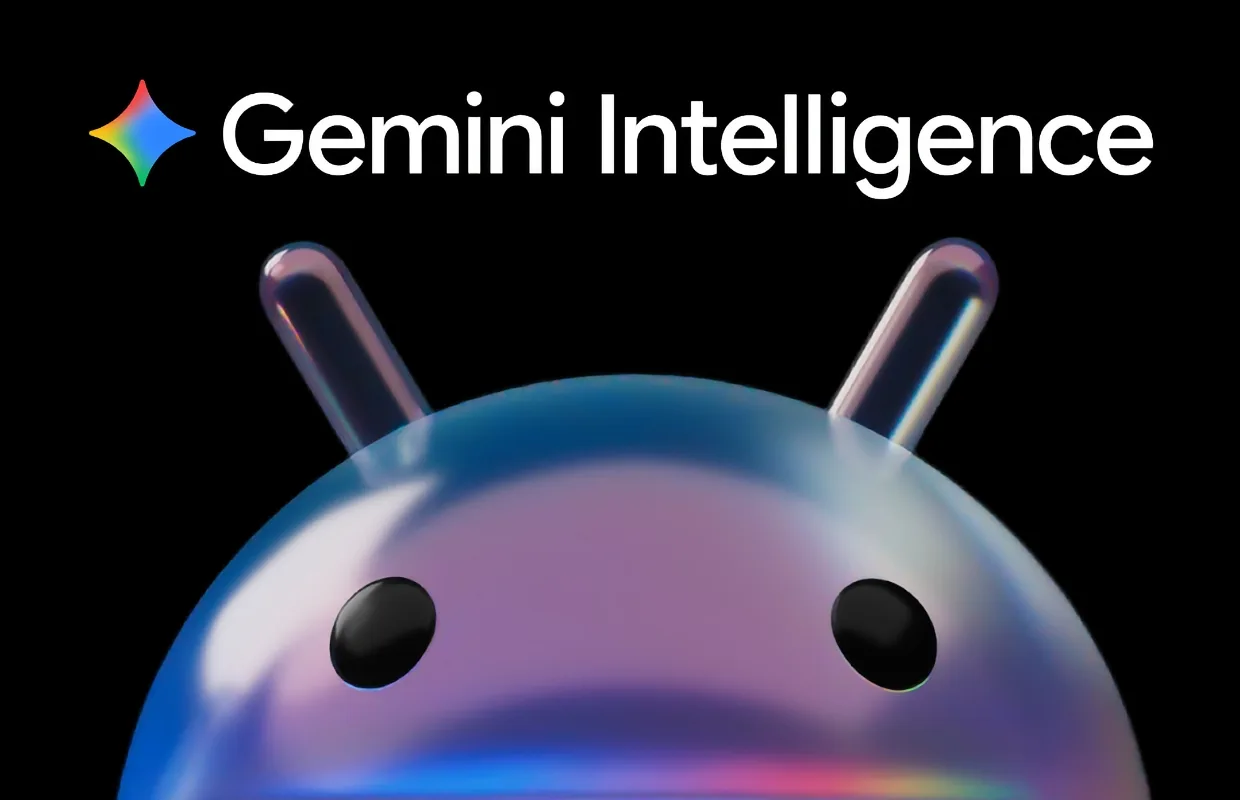 Imagen con la mascota de Google Gemini Intelligence.