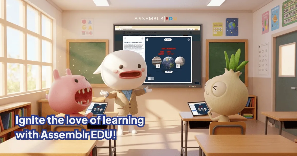 Assemblr EDU ofrece más de 6,000 recursos 3D/AR para todas las materias STEAM. Imagen: Assemblr.
