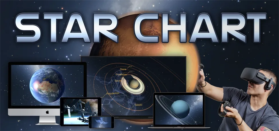 Star Chart convierte cualquier dispositivo en un telescopio inteligente. Imagen: Escapist Games.